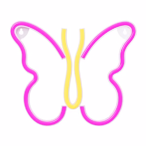 Neon LED Light BUTTERFLY rožinis NNE03 Neolia