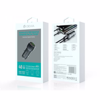Devia car įkroviklis Extreme PD QC 3.0 30W + 18W 1x USB 1x USB-C deep pilkas