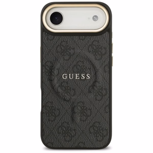 GUESS dėklas IPHONE 17 Air suderinamas su MagSafe GUHMP17MP4MSEGCK (PU 4G su klasikiniu) juodas
