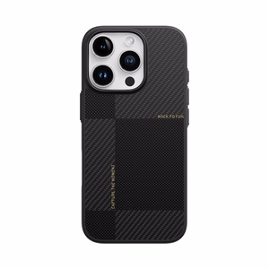 Rock Itin plonas Aramido pluošto Kevlar 600D dėklas Iphone 16 Pro Max juodas