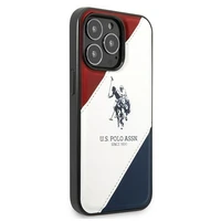 US Polo USHCP14LPSO3 iPhone 14 Pro 6.1" balta Trispalvė Reljefinė