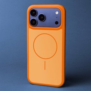 Frame Thin Mag dėklas for iPhone 14 Pro 6,1" oranžinis