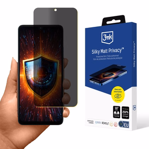 3mk Silky Matt privatumo apsauginis stiklas Motorola Moto G06 / Moto G06 Power telefonui