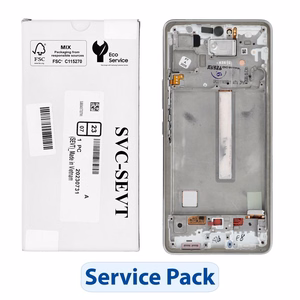 ServicePack LCD ekranas SAMSUNG A53 5G A536B GH82-28024B Balta