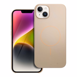 Blizgus magnetinis dėklas suderinamas su MagSafe IPHONE 14 PLUS dykumos auksinis