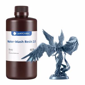 ANYCUBIC Water-Wash Resin 2.0 vandeniu plaunama derva, pilka