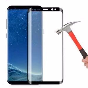 Grūdintas stiklas 5D Full Glue Samsung S906 S22 Plus/S916 S23 Plus 0.18mm (be skylės) lenktas bulk