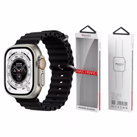 YESIDO WB21 APPLE WATCH SILIKONINIS DIRŽELIS 42/44/45 juodas