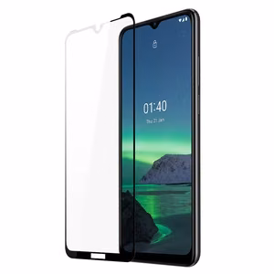 Dux Ducis 10D grūdintas stiklas tvirtas apsauginis stiklas su rėmeliu Nokia 1.4 skaidrus (tinka su dėklu)