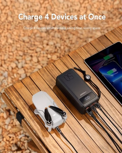 VEGER Išorinė baterija 50000 mAh PD QC3.0 5A 22,5W Tank Lite (W5001) juoda