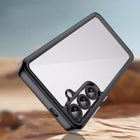 Kosminės erdvės dėklas su geliniu rėmeliu Samsung Galaxy S25+ - juodas