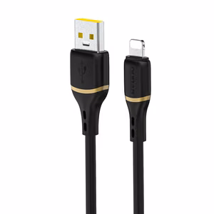 Dudao L25L 30W USB-A - Lightning Laidas with Soft Silikoninis Braid Lightning 1m - juodas
