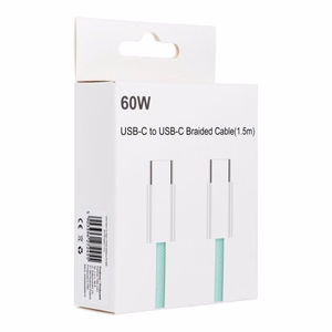 Kabelis Type-C į Type-C PD QC3.0 3A 60W C263 1,5 m žalias