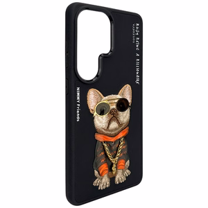 Nimmy Glasses Cool Dog dėklas Samsung Galaxy S26 Ultra juodas