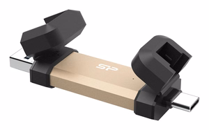 Silicon Power DS72 USB atmintinė 1 TB USB Type-A / USB Type-C 3.2 Gen 2 (3.1 Gen 2) auksinė