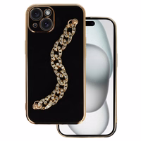 Madingas dėklas telefonui Iphone 13 dizainas 4 juoda