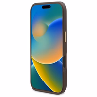 Guess 4G logotipo plokštė Magnetinis dėklas telefonui (m) iPhone 16 Plus - rudas