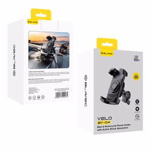 Blavec Uchwyt Rowerowy BV-04 Velo prie vairo su aktyvia amortizacija (BV04-SAHB), juoda