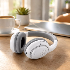 Esperanza Libero belaidės ausinės ant galvos muzikai Bluetooth pilkos, baltos