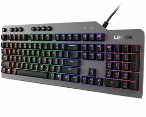 Lenovo Legion K500 игровая клавиатура USB QWERTY США английский черная, серая