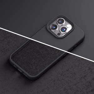 Silikoninis dėklas Etteri - iPhone 15 Pro 6,1" juodas