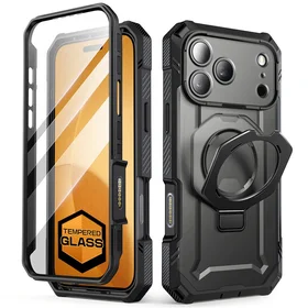 Supcase UB Grip Pro Mag Magnetinis dėklas telefonui iPhone 17 Pro - juodas