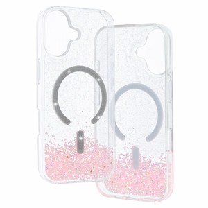 Tel Protect Moonlite magnetinis dėklas telefonui Iphone 17 rožinis permatomas