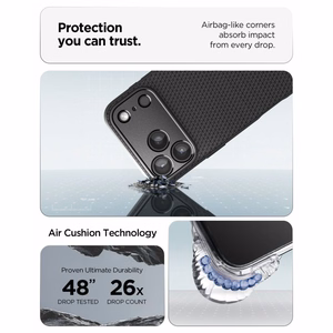 Spigen Liquid Air dėklas, skirtas iPhone 18 Pro Max / 17 Pro Max – spalva: matinė juoda
