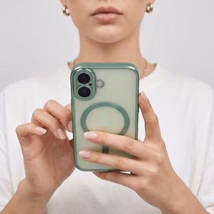 Tech-Protect MagFlex dėklas, skirtas iPhone 17, matinis žalias