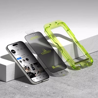 Ringke Easy Slide 2 dalių privatumo stiklo rinkinys iPhone 17 - juodas