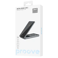 Proove belaidis įkroviklis Metal Edge 3 in 1 pilkas