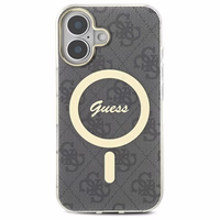 Guess IML 4G Magnetinis dėklas iPhone 16 Plus - juodas