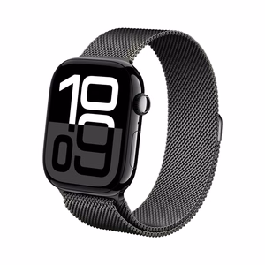 Crong Milano Steel nerūdijančiojo plieno dirželis, skirtas Apple Watch 38 / 40 / 41 / 42 mm, grafito spalvos