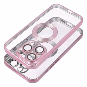 Чехол для iPhone 16e (SE 4 2025) / 17e Glam пудровый розовый