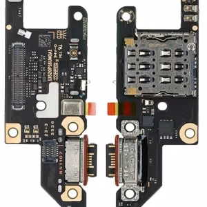 Lanksčioji jungtis Xiaomi Poco M8 Pro 5G su įkrovimo kontaktu ir mikrofonu, SIM kortelės kontaktu originali (service pack)