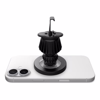 Spigen MFT13 MagSafe automobilinis laikiklis prie prietaisų skydelio arba oro angos – sidabrinis