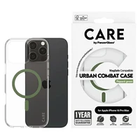 CARE by PanzerGlass Flagmano dėklas telefonui iPhone 16 Pro Max 6.9" žalias/žalias Magnetinis 1372