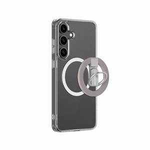 Dėklas telefonui Minimal Mag Case su magnetiniu žiedu ir magnetiniu žiedu Samsung Galaxy S25 – Skaidrus