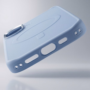Liavec Cloudy Case with Metal Camera Frame for Iphone 17 blue (Camera Control Button)
