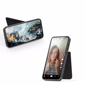 Dėklas telefonui Samsung Galaxy S25+ su stovu ir pinigine (m) - juodas