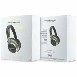 Belaidės ausinės Guess ENC 4G Gold Script Metal, rudos