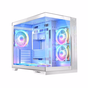 MODECOM KORPUSAS VULKANAS PANORAMA ARGB 5F MIDI BALTAS