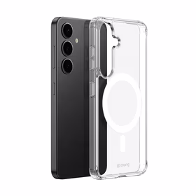 Crong Crystal Shield Magnetic - Samsung Galaxy S25+ MagSafe dėklas (Clear)