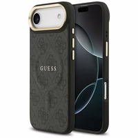 GUESS dėklas IPHONE 17 Air suderinamas su MagSafe GUHMP17MP4MSEGCK (PU 4G su klasikiniu) juodas