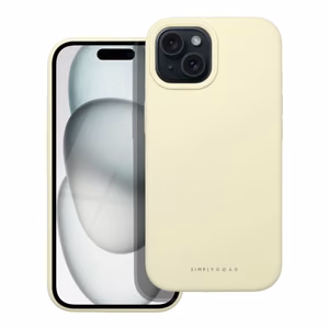 Roar Cloud Skin silikoninis dėklas iPhone 15 Light Yellow