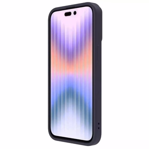 Dėklas Nillkin CamShield Silky Silicone Apple iPhone 15 Pro Max tamsiai violetinis