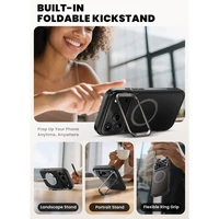 Supcase IBLSN Ares Flip Mag MagSafe dėklas telefonui iPhone 17 Pro - juodas