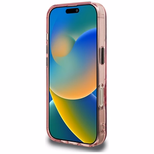 Karl Lagerfeld IML Multi K&C galvos raštas dėklas telefonui iPhone 16 Pro Max - rožinė