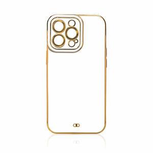 Fashion Case чехол для Samsung Galaxy A12 5G гелевая крышка с золотой рамкой белый