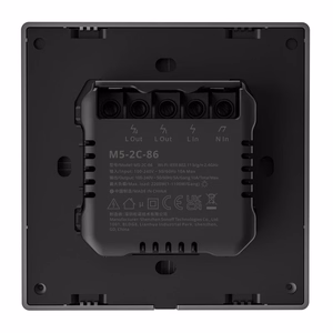 Išmanusis scenų sieninis jungiklis WiFi Sonoff M5 2C (2 kanalai)